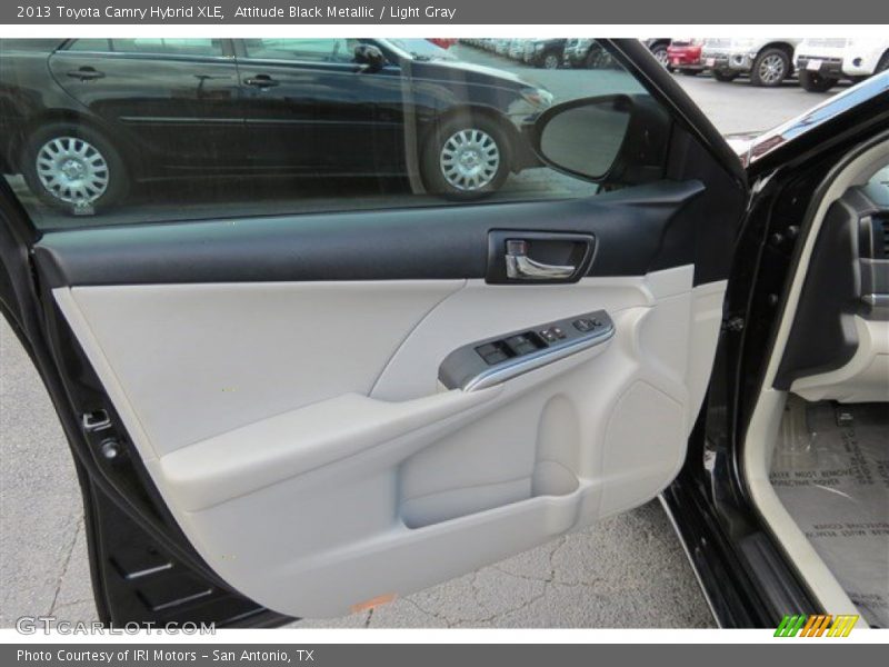 Attitude Black Metallic / Light Gray 2013 Toyota Camry Hybrid XLE