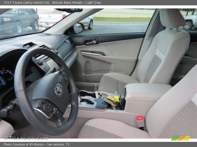 Attitude Black Metallic / Light Gray 2013 Toyota Camry Hybrid XLE