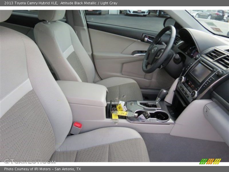 Attitude Black Metallic / Light Gray 2013 Toyota Camry Hybrid XLE