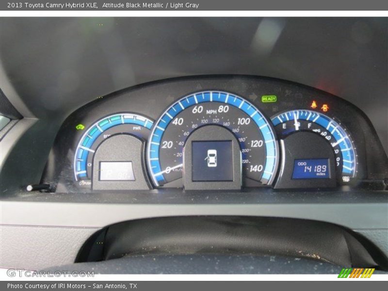 Attitude Black Metallic / Light Gray 2013 Toyota Camry Hybrid XLE