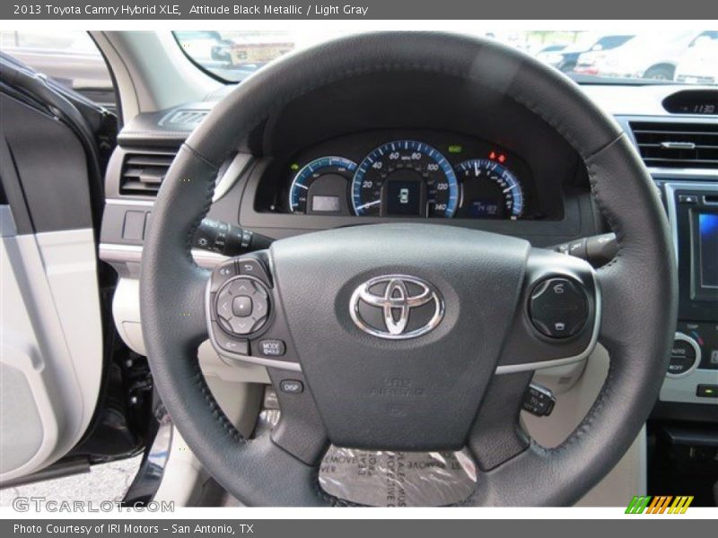 Attitude Black Metallic / Light Gray 2013 Toyota Camry Hybrid XLE