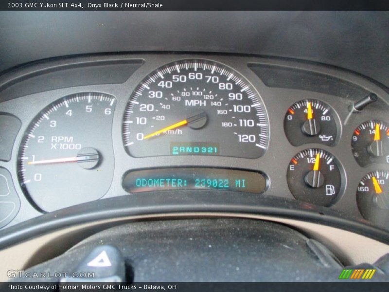 Onyx Black / Neutral/Shale 2003 GMC Yukon SLT 4x4