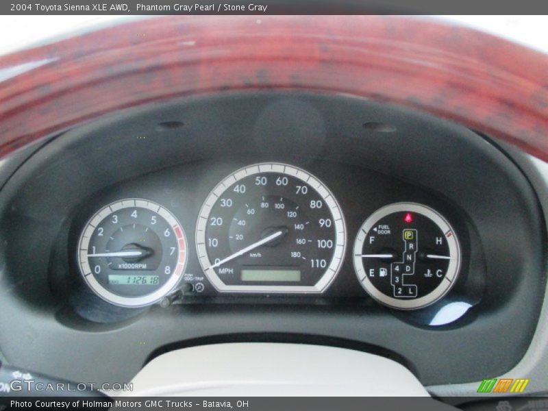 Phantom Gray Pearl / Stone Gray 2004 Toyota Sienna XLE AWD