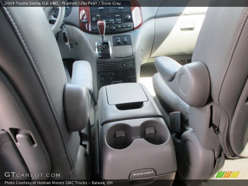 Phantom Gray Pearl / Stone Gray 2004 Toyota Sienna XLE AWD