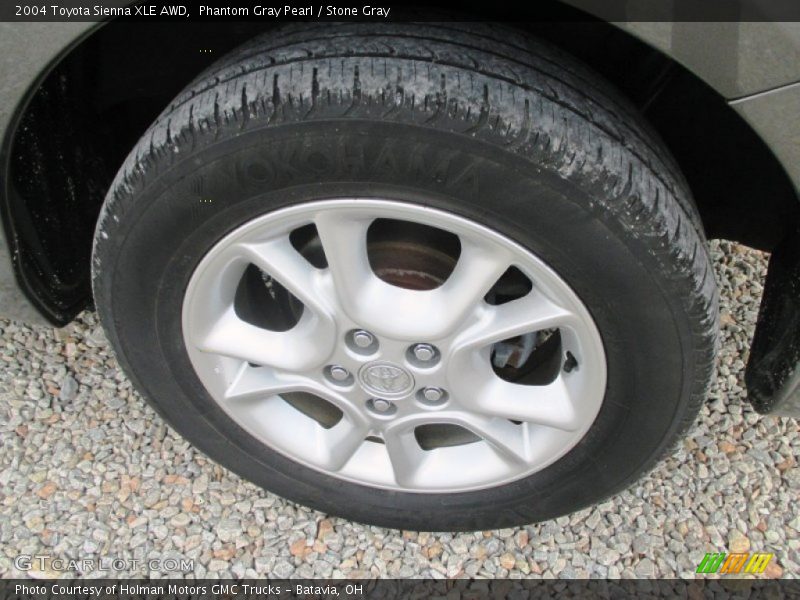 Phantom Gray Pearl / Stone Gray 2004 Toyota Sienna XLE AWD