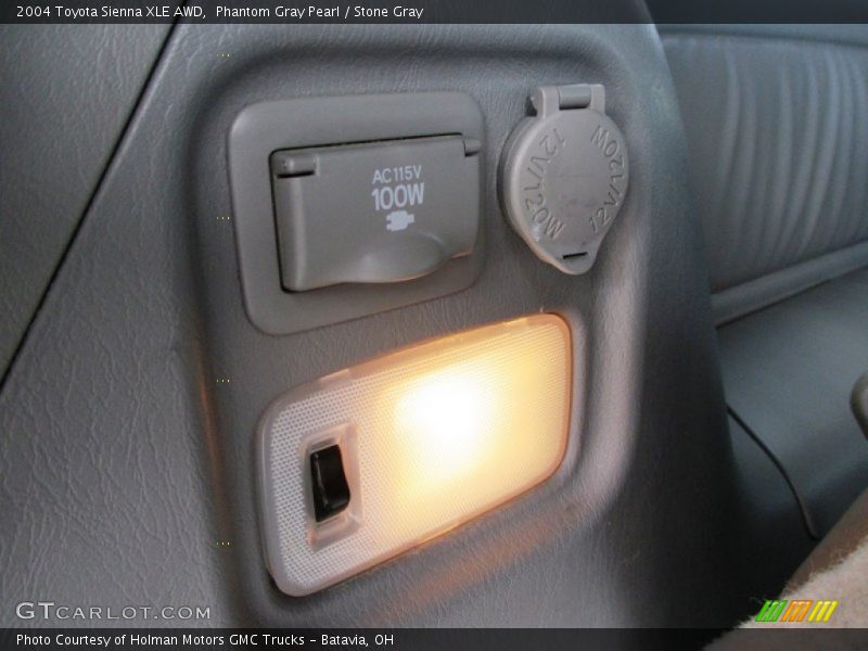Phantom Gray Pearl / Stone Gray 2004 Toyota Sienna XLE AWD