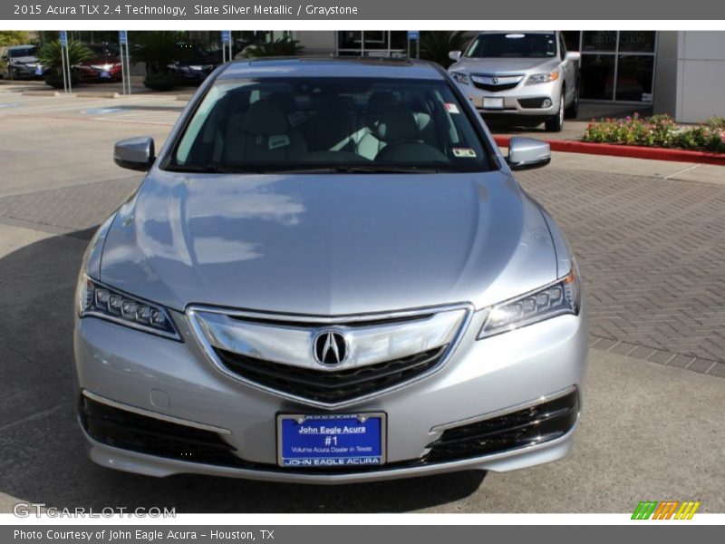 Slate Silver Metallic / Graystone 2015 Acura TLX 2.4 Technology