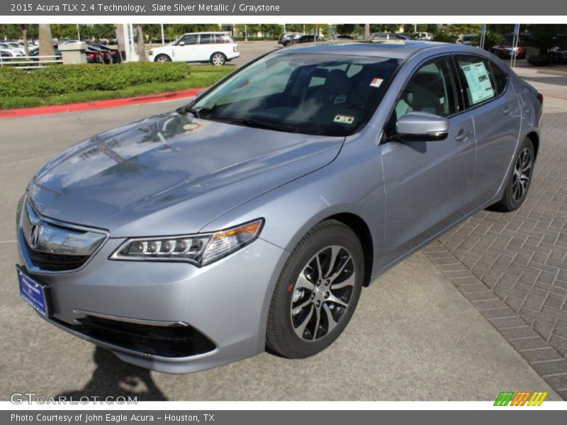 Slate Silver Metallic / Graystone 2015 Acura TLX 2.4 Technology