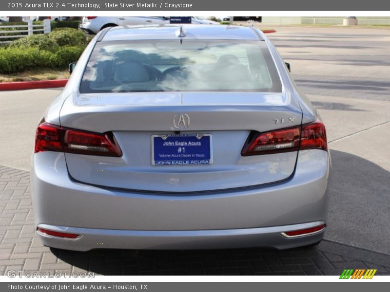 Slate Silver Metallic / Graystone 2015 Acura TLX 2.4 Technology