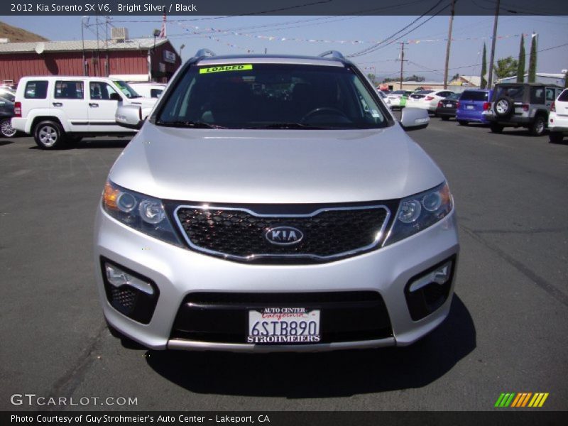 Bright Silver / Black 2012 Kia Sorento SX V6