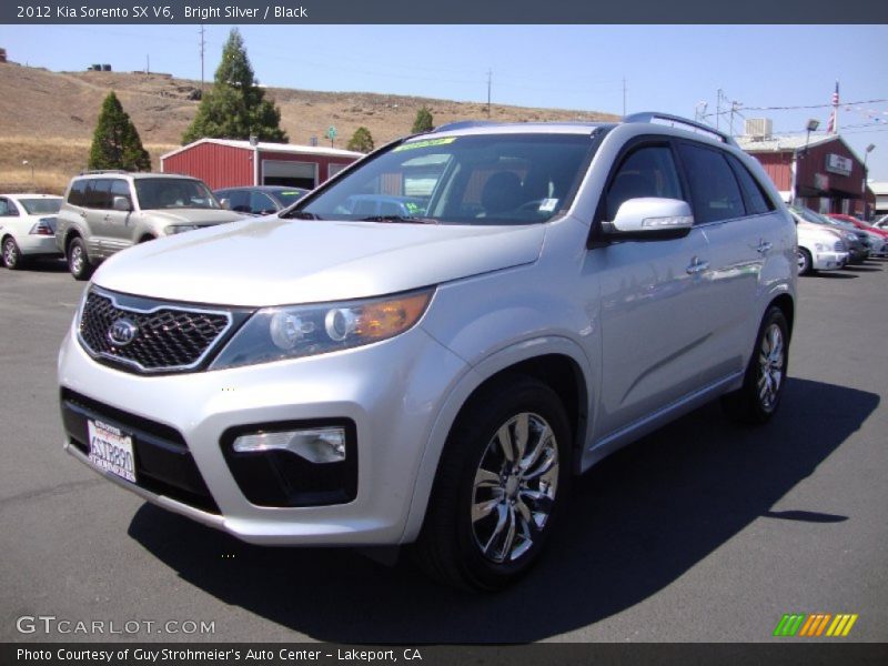 Bright Silver / Black 2012 Kia Sorento SX V6