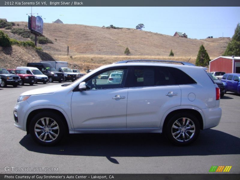 Bright Silver / Black 2012 Kia Sorento SX V6