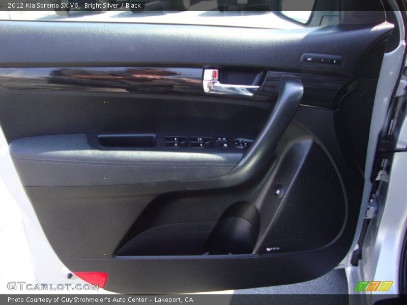 Bright Silver / Black 2012 Kia Sorento SX V6