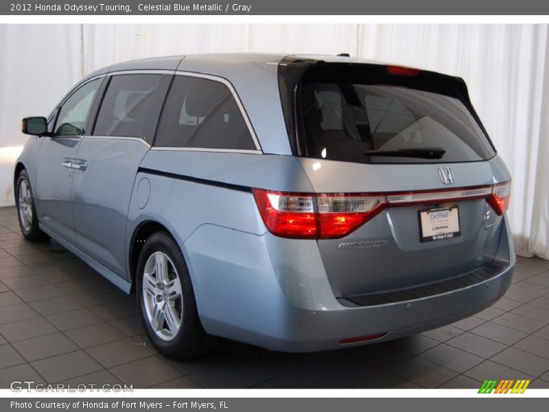 Celestial Blue Metallic / Gray 2012 Honda Odyssey Touring