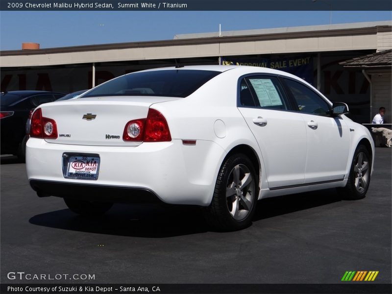 Summit White / Titanium 2009 Chevrolet Malibu Hybrid Sedan