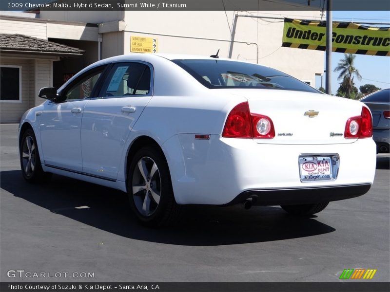 Summit White / Titanium 2009 Chevrolet Malibu Hybrid Sedan