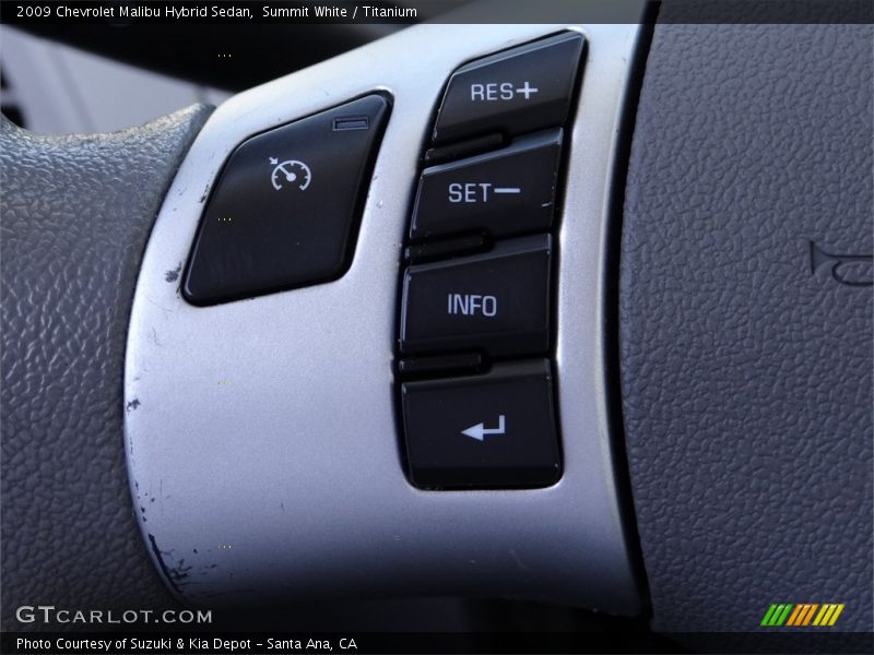 Summit White / Titanium 2009 Chevrolet Malibu Hybrid Sedan