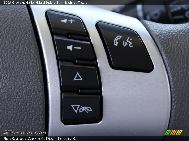 Summit White / Titanium 2009 Chevrolet Malibu Hybrid Sedan