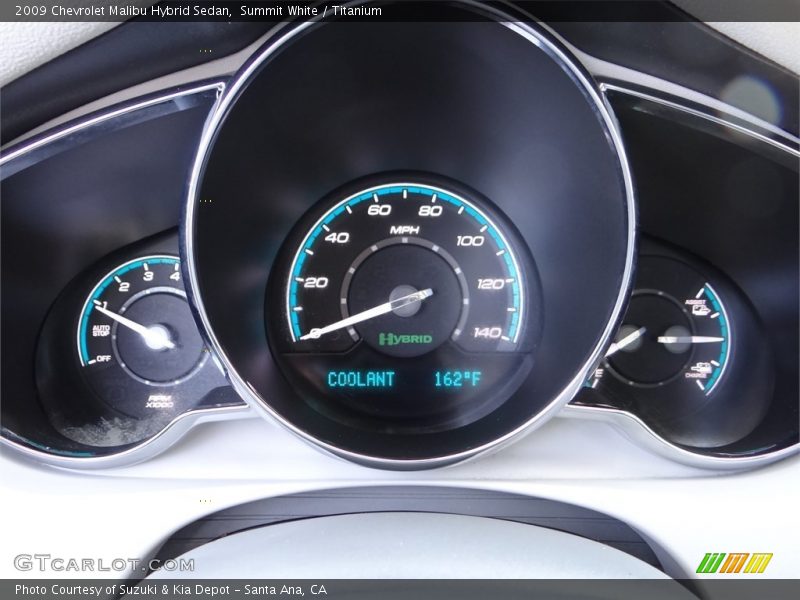 Summit White / Titanium 2009 Chevrolet Malibu Hybrid Sedan