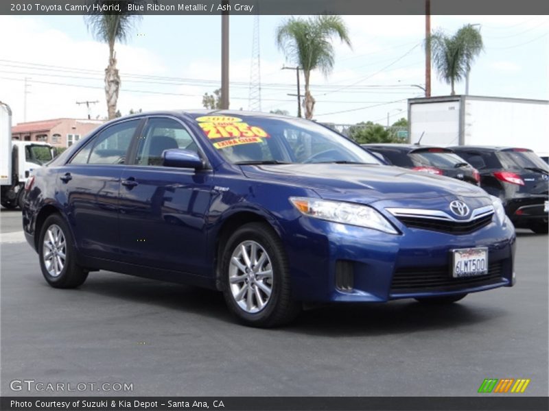 Blue Ribbon Metallic / Ash Gray 2010 Toyota Camry Hybrid