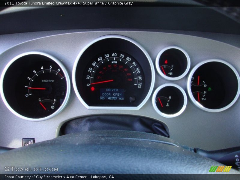 Super White / Graphite Gray 2011 Toyota Tundra Limited CrewMax 4x4