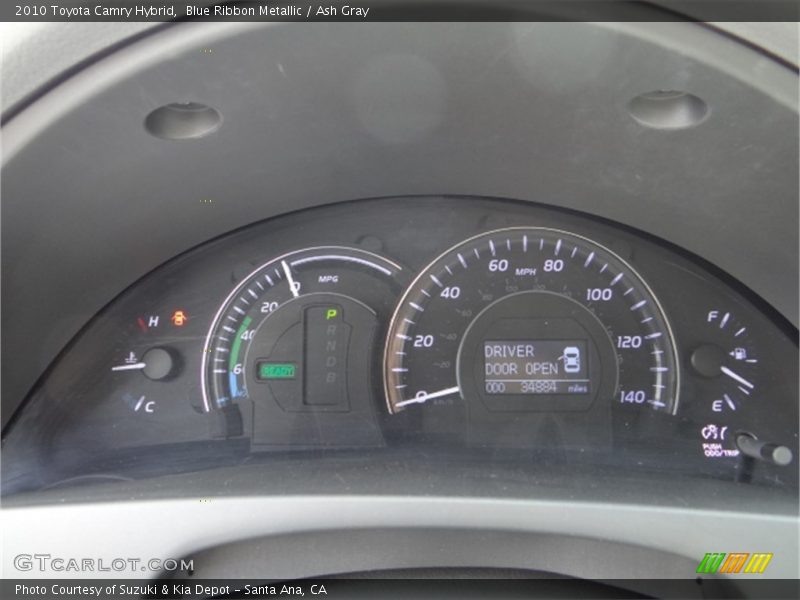 Blue Ribbon Metallic / Ash Gray 2010 Toyota Camry Hybrid