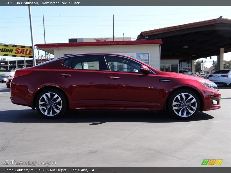Remington Red / Black 2015 Kia Optima SX