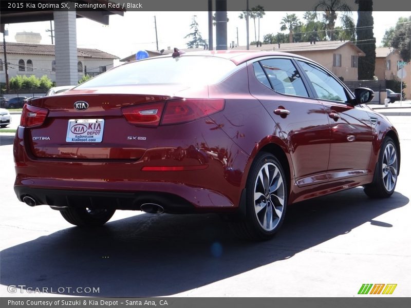 Remington Red / Black 2015 Kia Optima SX