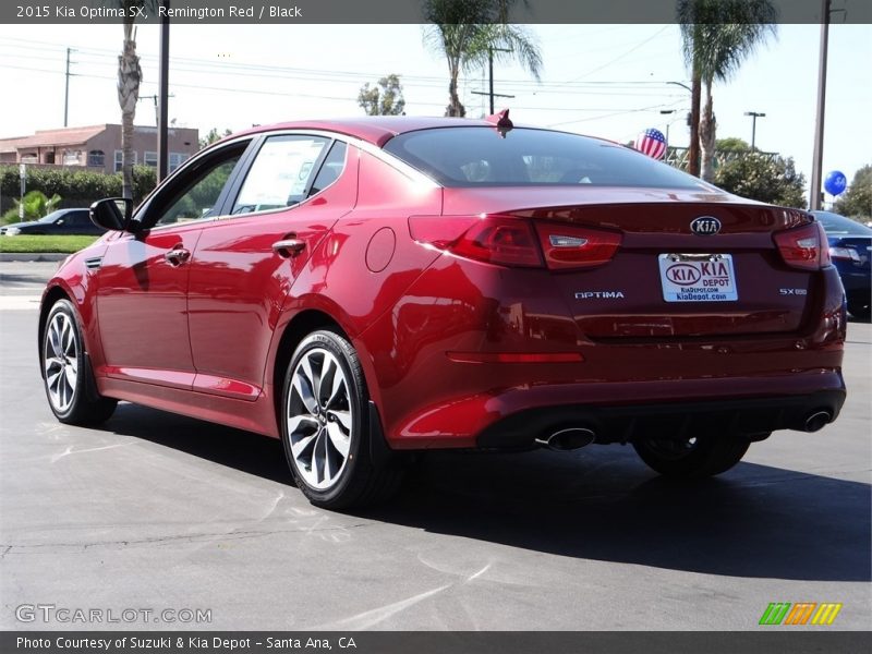 Remington Red / Black 2015 Kia Optima SX