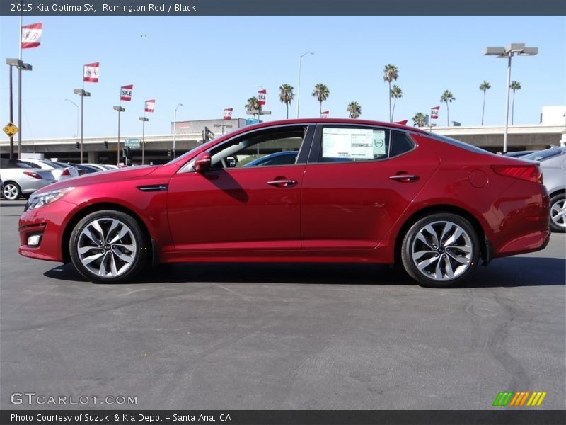 Remington Red / Black 2015 Kia Optima SX