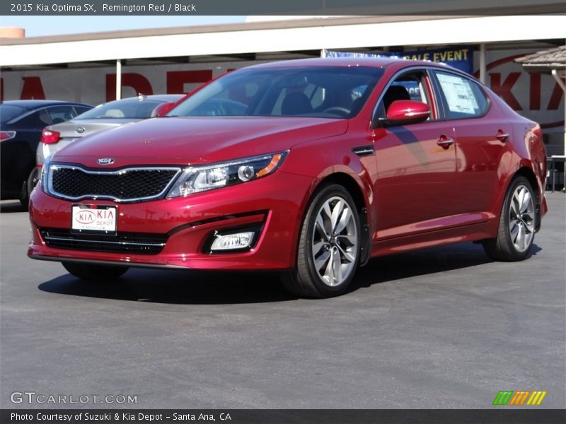 Remington Red / Black 2015 Kia Optima SX