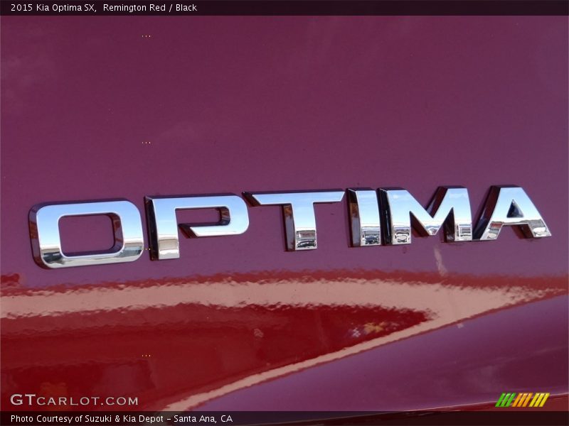 Remington Red / Black 2015 Kia Optima SX