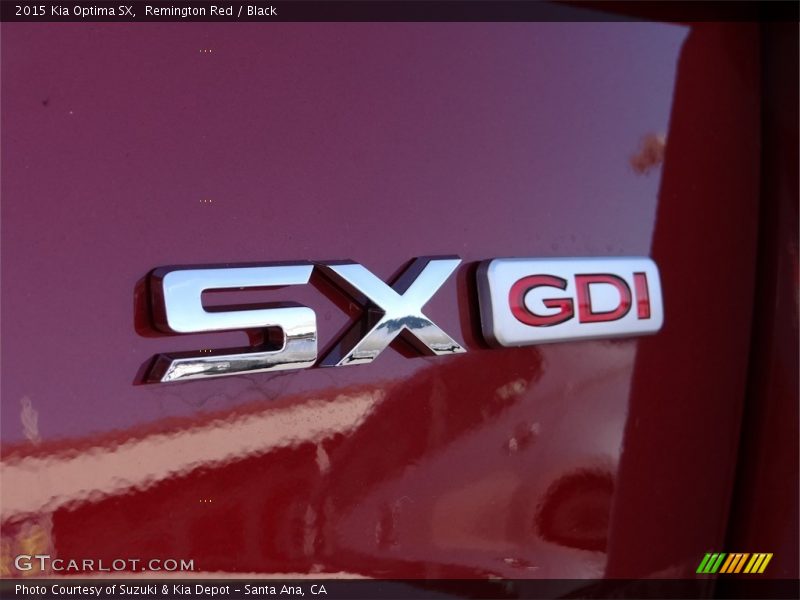 Remington Red / Black 2015 Kia Optima SX