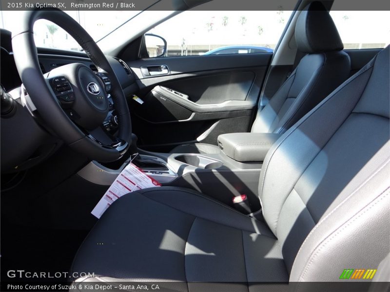 Remington Red / Black 2015 Kia Optima SX