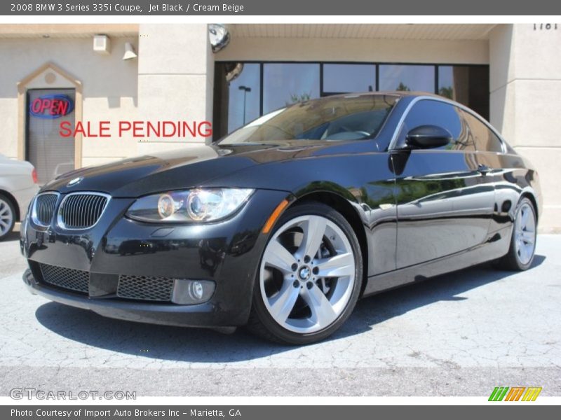 Jet Black / Cream Beige 2008 BMW 3 Series 335i Coupe