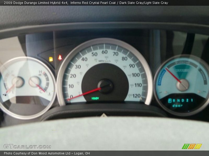 Inferno Red Crystal Pearl Coat / Dark Slate Gray/Light Slate Gray 2009 Dodge Durango Limited Hybrid 4x4