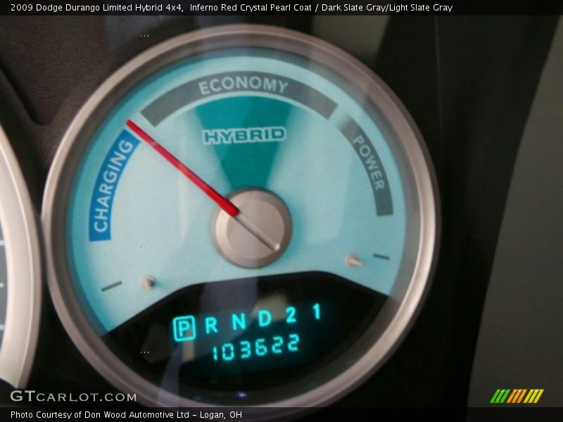 Inferno Red Crystal Pearl Coat / Dark Slate Gray/Light Slate Gray 2009 Dodge Durango Limited Hybrid 4x4