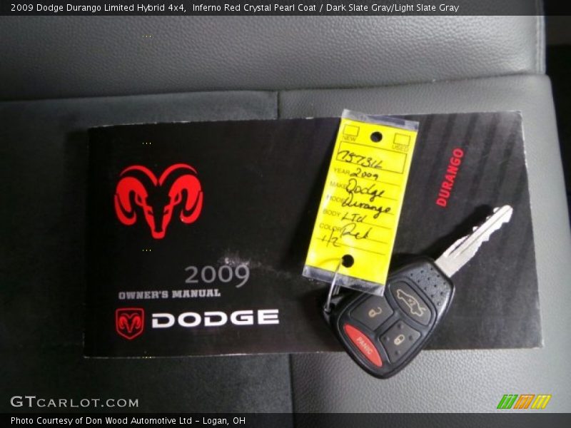 Inferno Red Crystal Pearl Coat / Dark Slate Gray/Light Slate Gray 2009 Dodge Durango Limited Hybrid 4x4