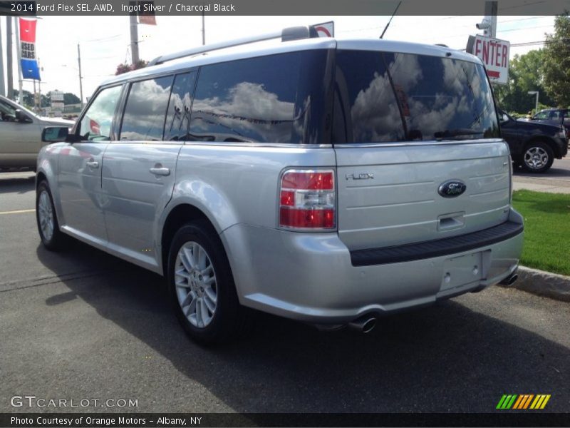 Ingot Silver / Charcoal Black 2014 Ford Flex SEL AWD