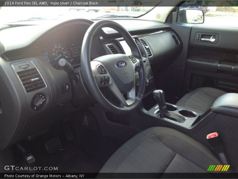 Ingot Silver / Charcoal Black 2014 Ford Flex SEL AWD