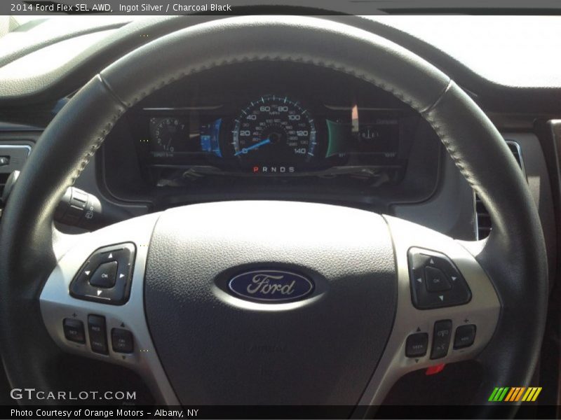 Ingot Silver / Charcoal Black 2014 Ford Flex SEL AWD