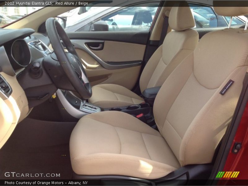 Red Allure / Beige 2012 Hyundai Elantra GLS