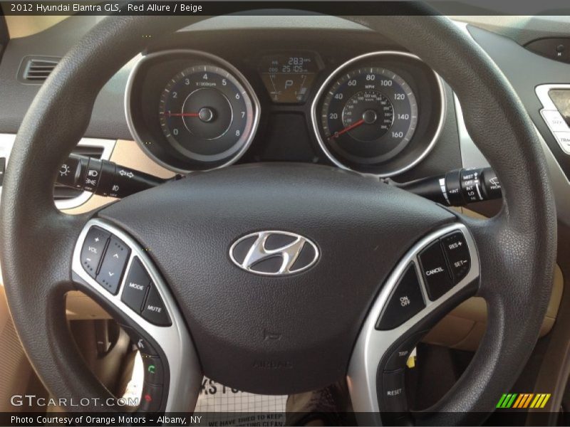 Red Allure / Beige 2012 Hyundai Elantra GLS