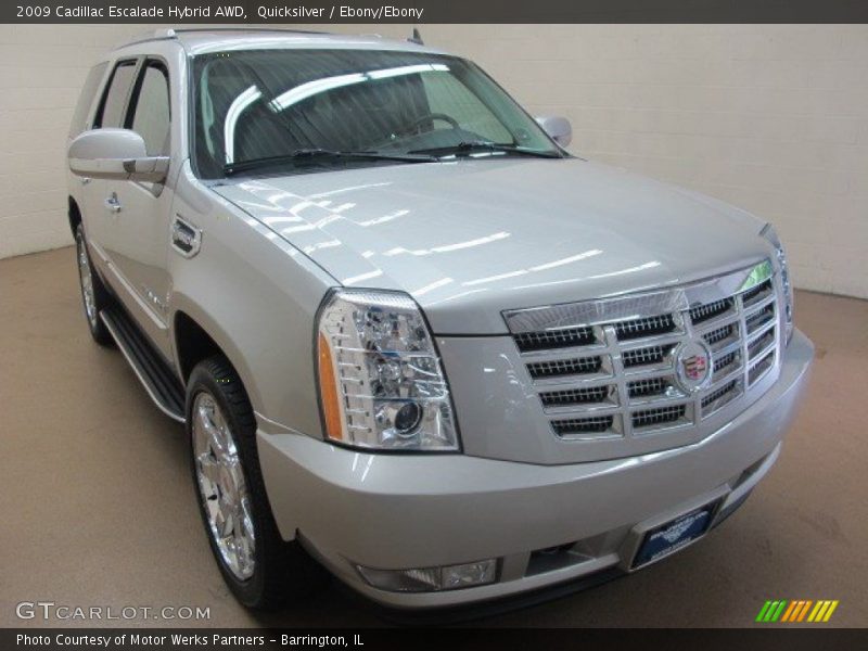 Quicksilver / Ebony/Ebony 2009 Cadillac Escalade Hybrid AWD