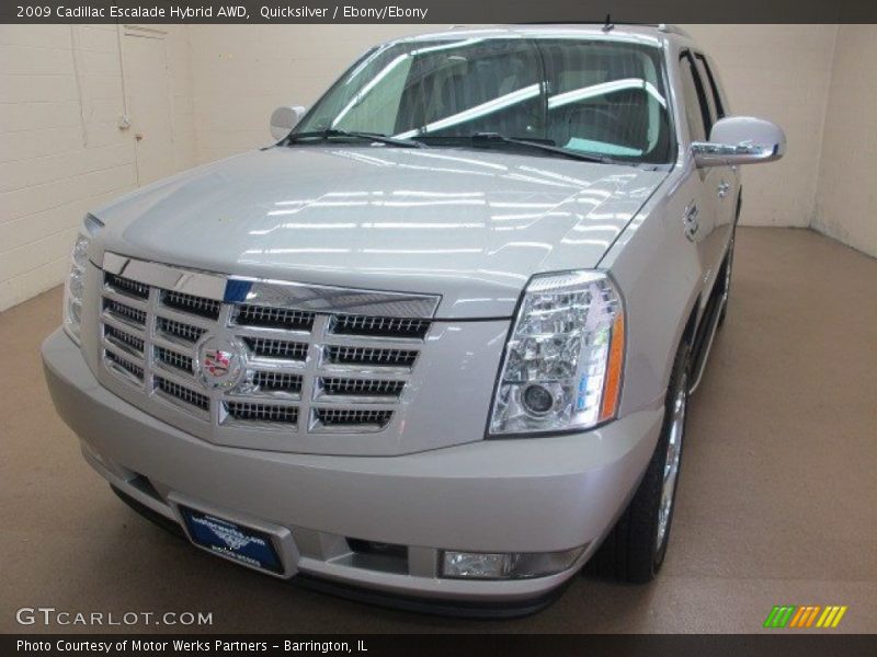 Quicksilver / Ebony/Ebony 2009 Cadillac Escalade Hybrid AWD