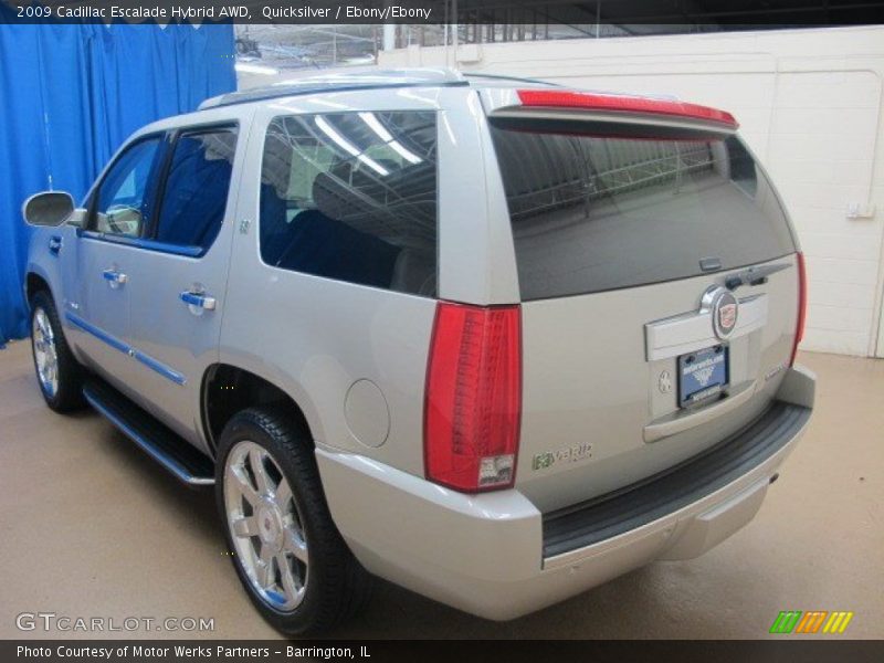 Quicksilver / Ebony/Ebony 2009 Cadillac Escalade Hybrid AWD