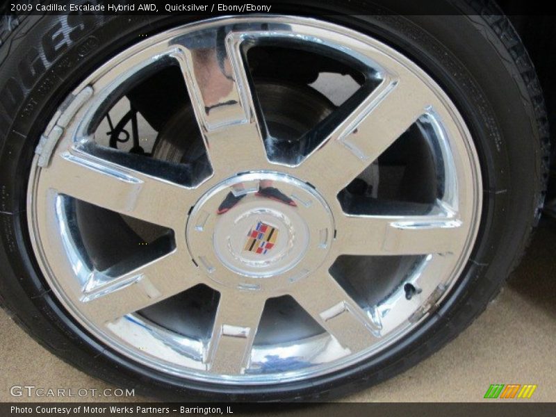 Quicksilver / Ebony/Ebony 2009 Cadillac Escalade Hybrid AWD