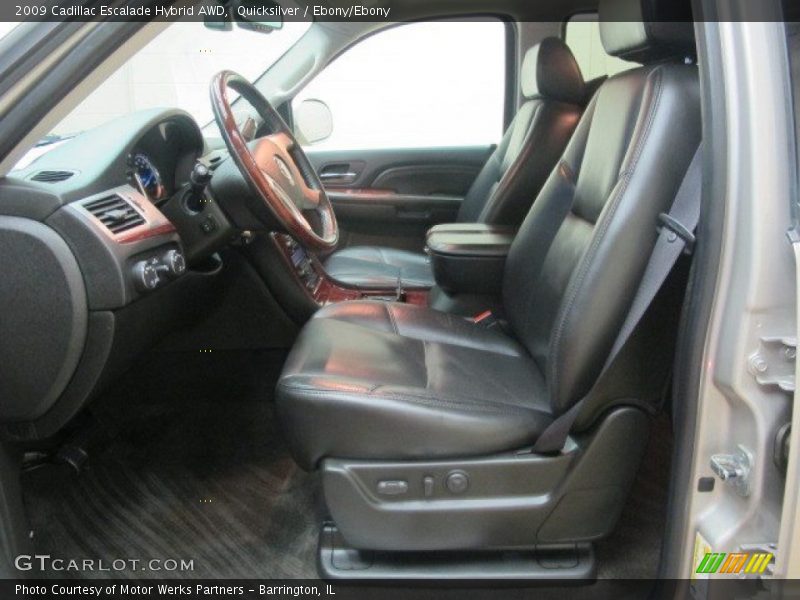 Quicksilver / Ebony/Ebony 2009 Cadillac Escalade Hybrid AWD