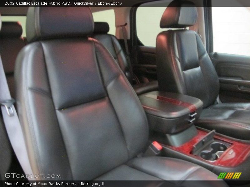 Quicksilver / Ebony/Ebony 2009 Cadillac Escalade Hybrid AWD