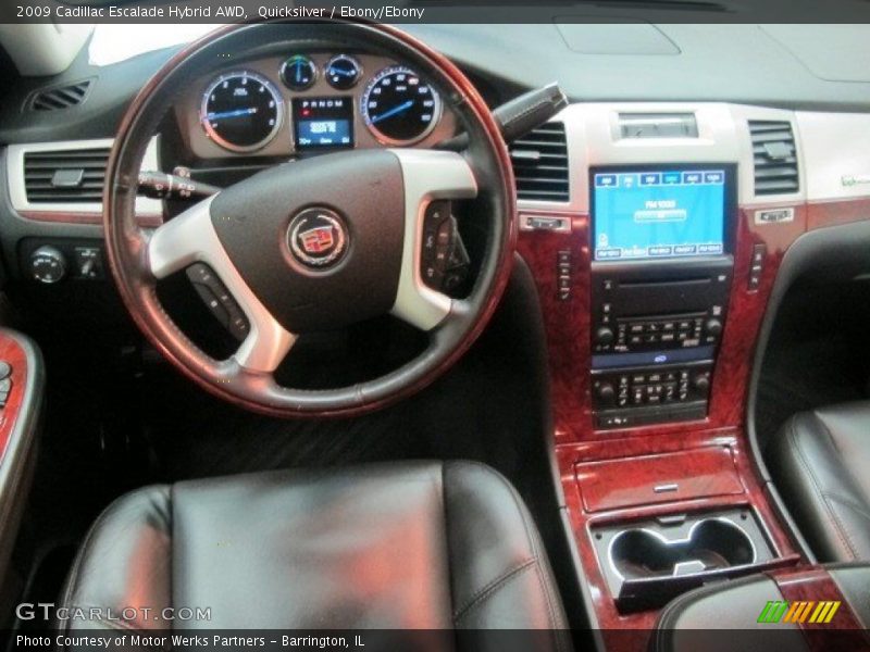 Quicksilver / Ebony/Ebony 2009 Cadillac Escalade Hybrid AWD